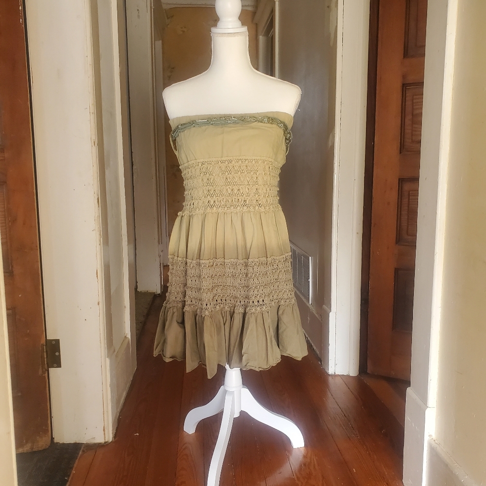 Eyeshadow Strapless Ombre Sundress